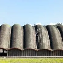 Cubierta del palacio de deportes de Oviedo